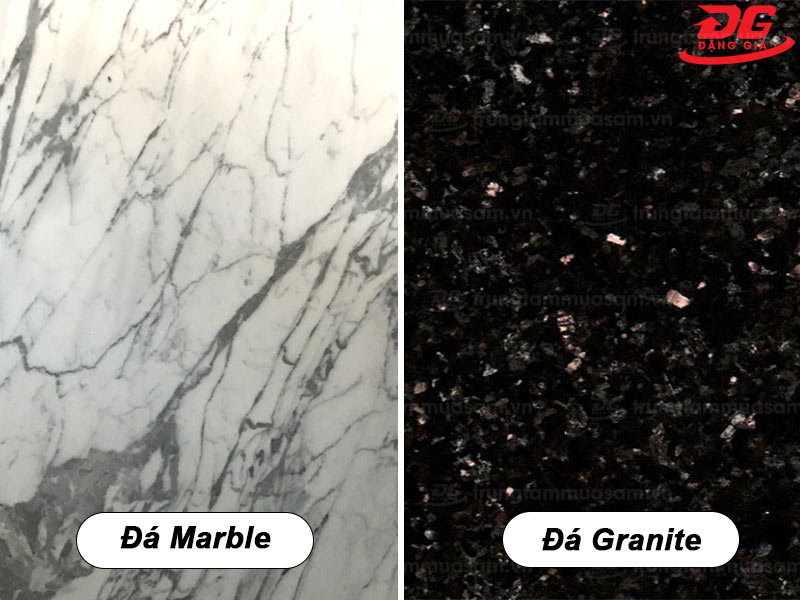 Phân biệt đá cẩm thạch Marble và đá hoa cương Granite