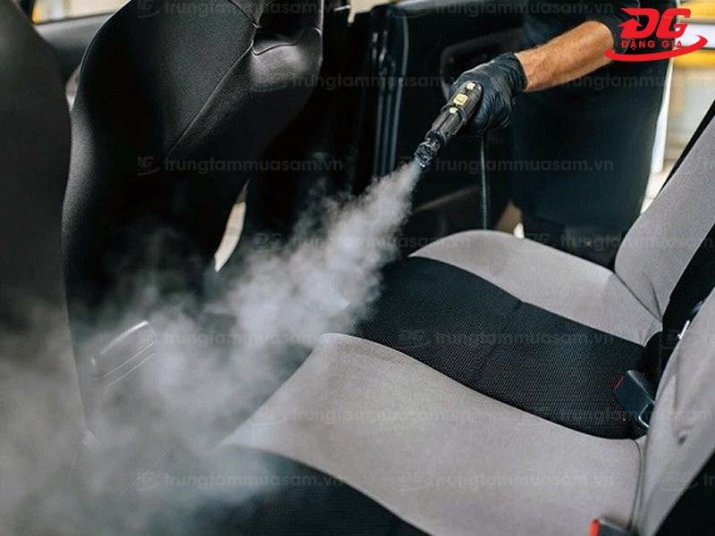 Máy hơi nước nóng hỗ trợ chăm sóc nội thất xe toàn diện