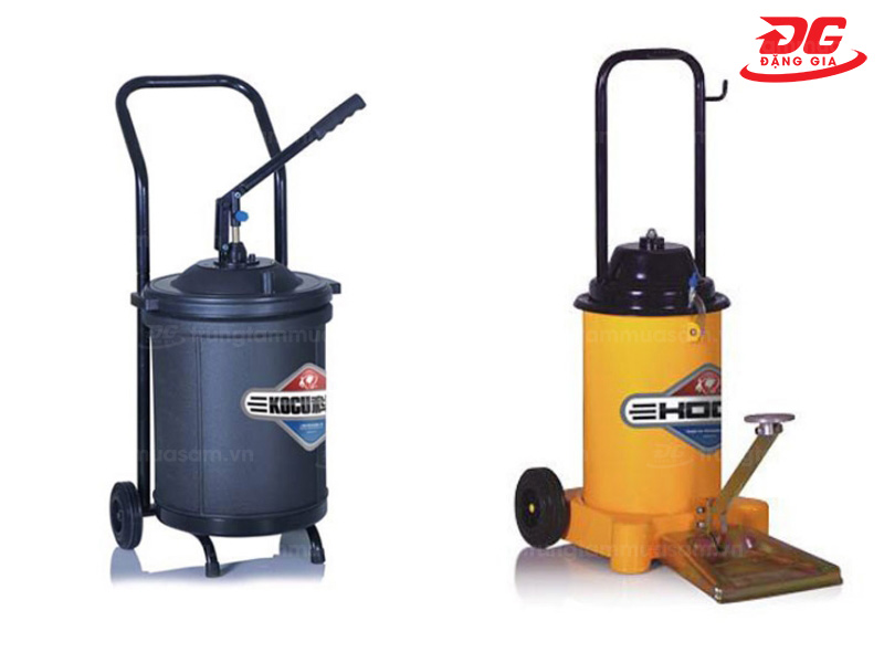 Máy bơm mỡ bò bằng tay và bằng chân