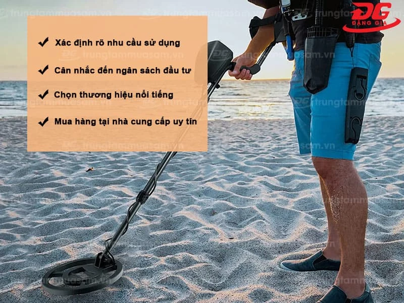 Một số lưu ý khi mua máy tìm kiếm kim loại dưới đất