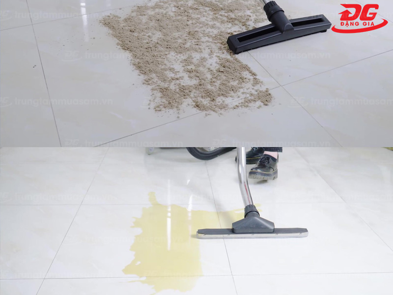 Lực hút mạnh mẽ giúp máy hút bụi Kumisai dễ dàng xử lý các loại chất bẩn
