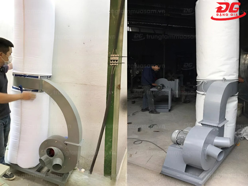 Máy hút bụi công nghiệp sử dụng 1 túi vải