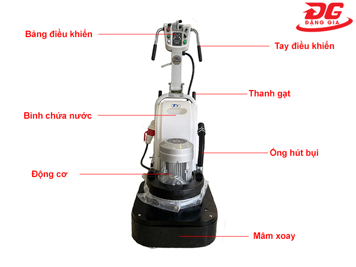 Cấu tạo máy mài sàn bê tông ASL T1
