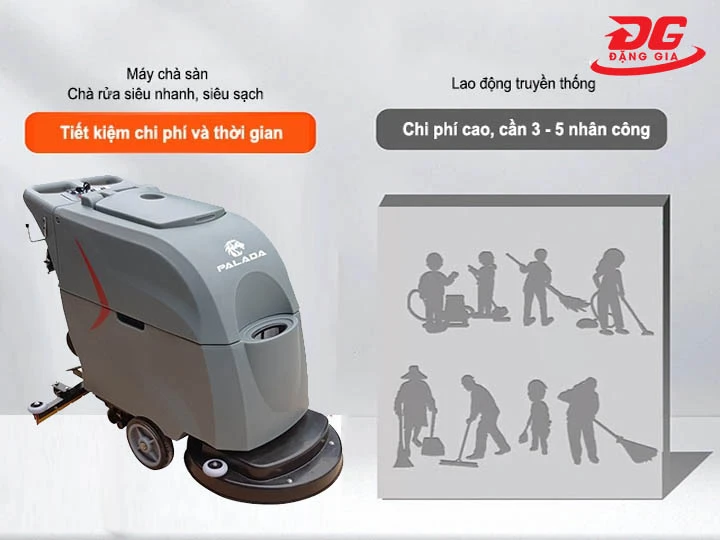 Máy chà sàn liên hợp Palada PD-50C tối ưu chi phí