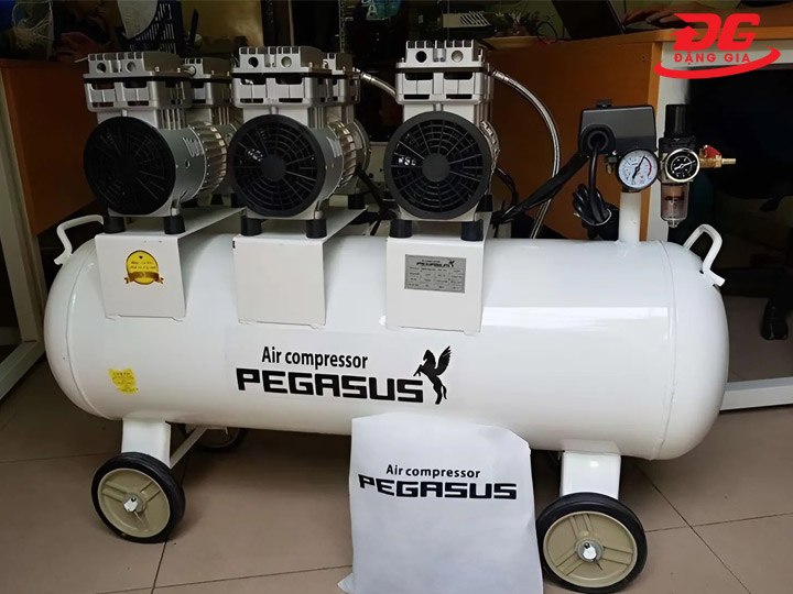 Máy nén khí không dầu, giảm âm Pegasus TM-OF750x3-180L