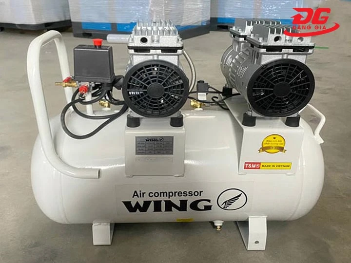 Máy nén khí không dầu giảm âm Wing TW-OF750X2 nhỏ gọn