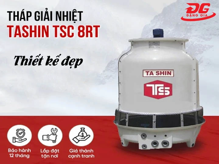 Tháp giải nhiệt TASHIN TSC 8RT thiết kế đẹp