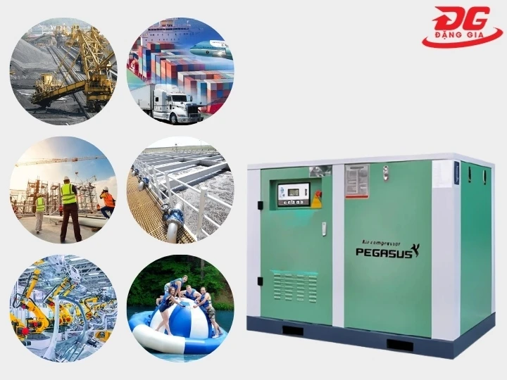 ứng dụng Máy nén khí trục vít Pegasus TMPM75A