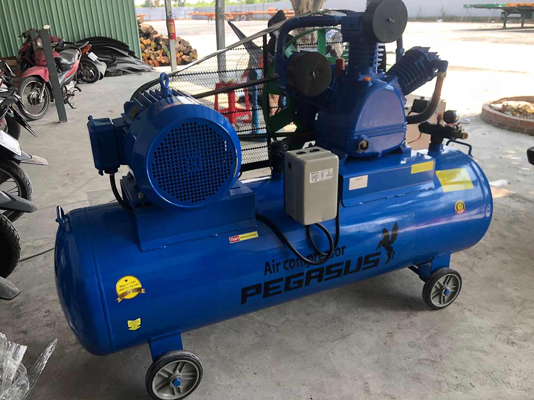 Hoàn tất đơn hàng máy nén khí Pegasus 15HP 300L cho xưởng cơ khí Hà Anh