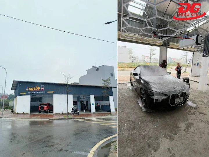 Tiệm rửa xe Lạng Sơn Cọ Lốp