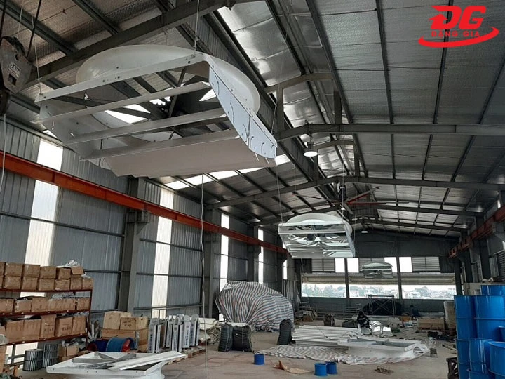 Tận dụng gió tự nhiên để làm mát nhà xưởng