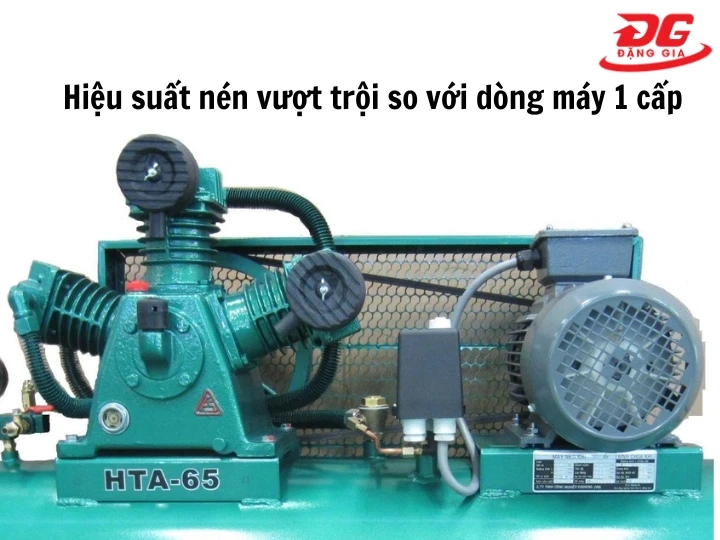 Hiệu suất nén vượt trội so với dòng máy 1 cấp