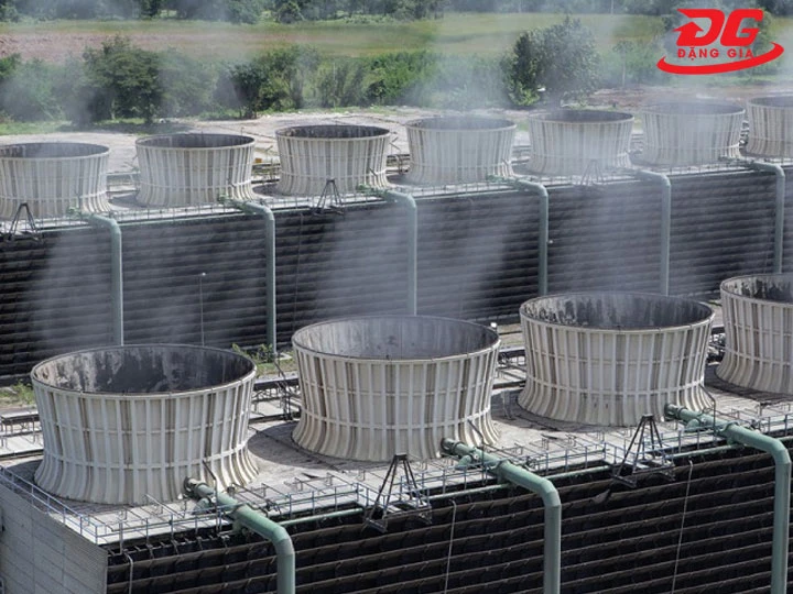 tháp giải nhiệt bị hao hụt nước do Bay hơi tự nhiên