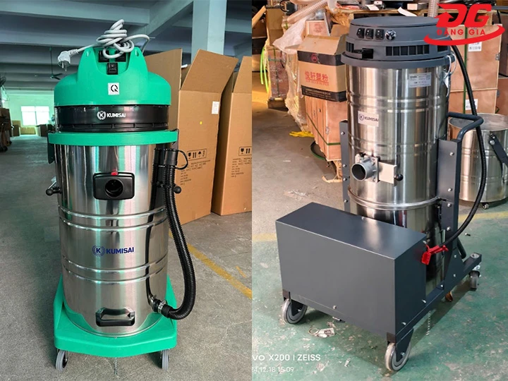 theo công suất máy hút bụi