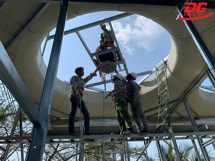 lắp đặt tháp giải nhiệt
