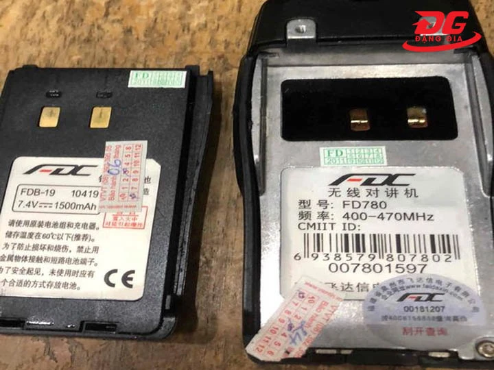 sử dụng bộ đàm FDC