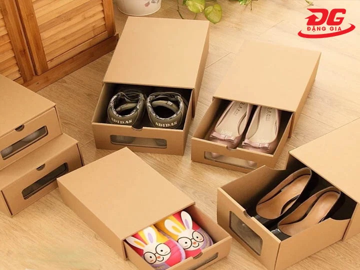 Lưu trữ giày trong hộp hoặc túi hút ẩm