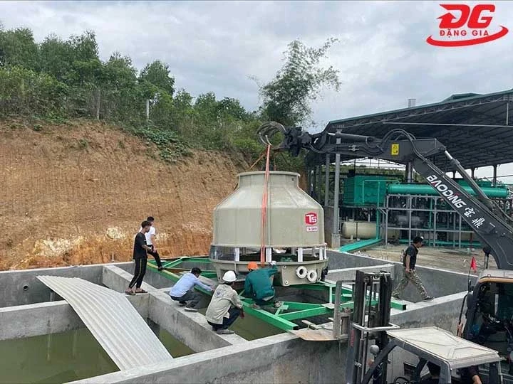 lắp đặt tháp giải nhiệt