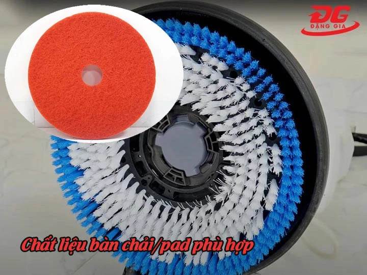 Chọn chất liệu bàn chải/pad
