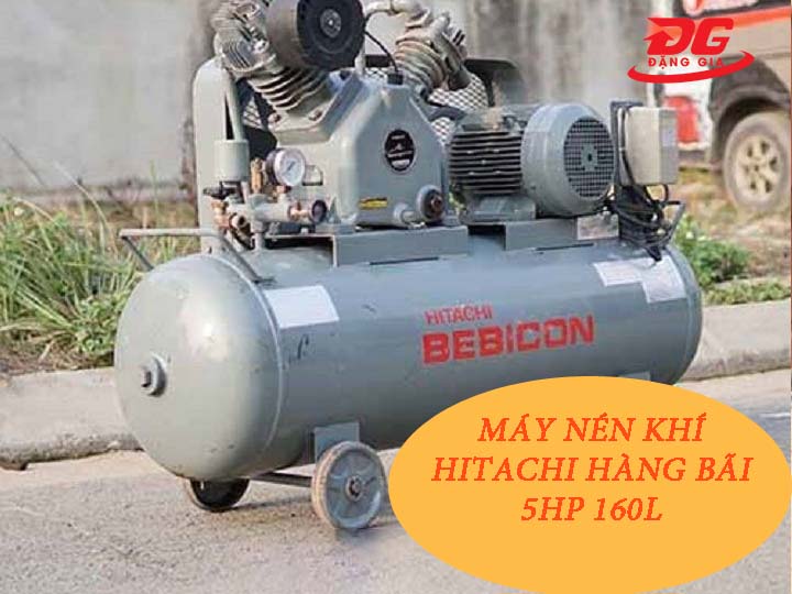 Máy nén khí Hitachi hàng bãi 5HP 160L 