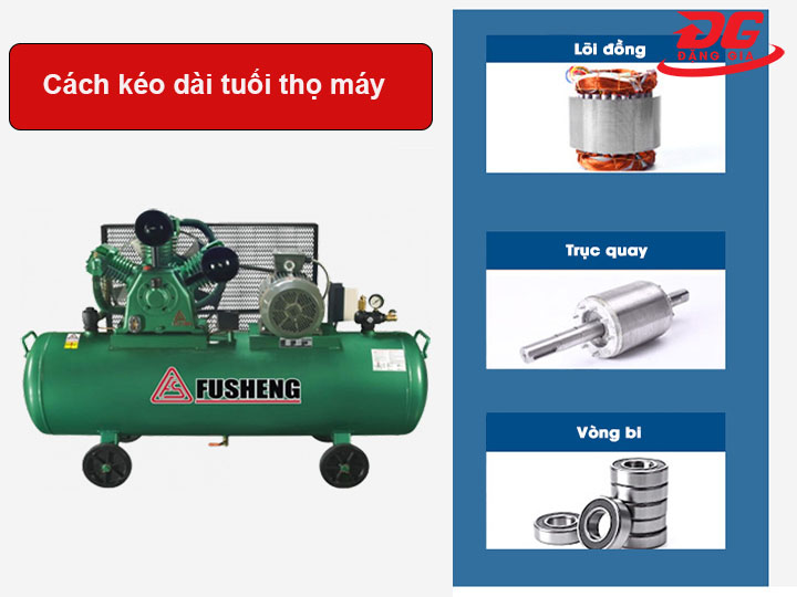 cách kéo dài tuổi thọ máy nén khí thổi bụi