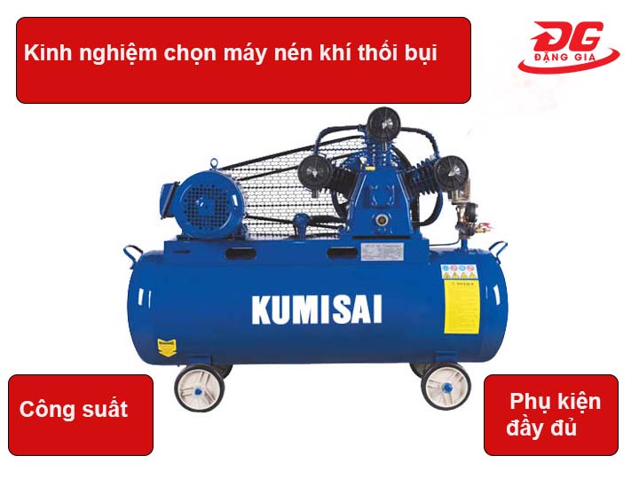 chọn Máy nén khí thổi bụi