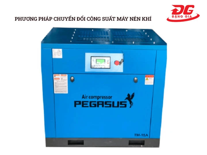 Phương pháp chuyển đổi công suất máy nén khí