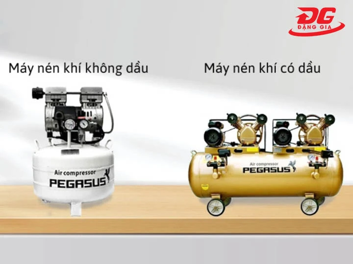 giá Máy nén khí có dầu và không dầu