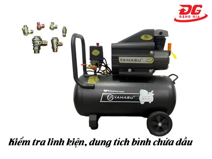 Kiểm tra linh kiện và dung tích bình dầu