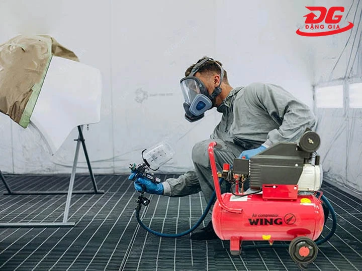 Máy nén khí lưu động trong phun sơn