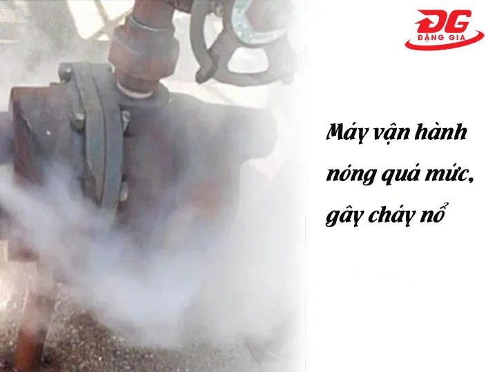 Máy vận hành nóng quá