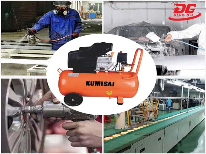 ứng dụng Máy nén khí lưu động