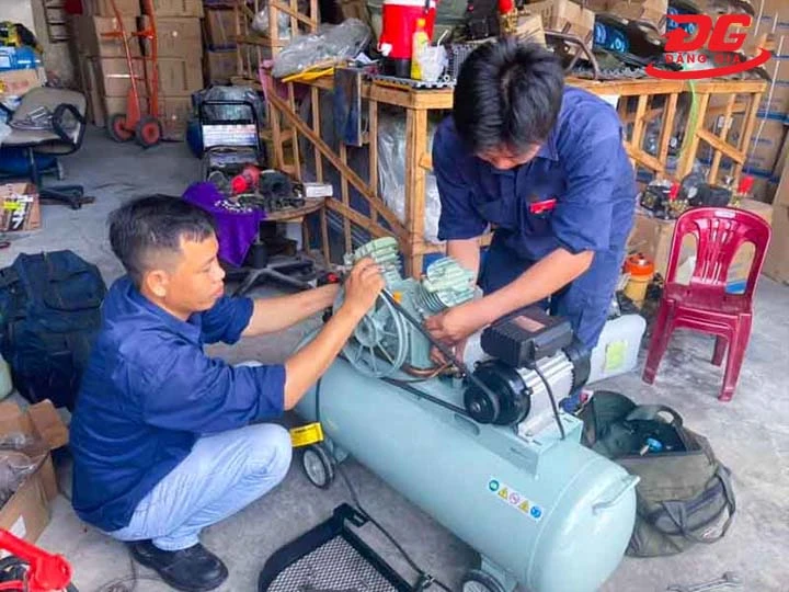 vận hành Máy nén khí lưu động