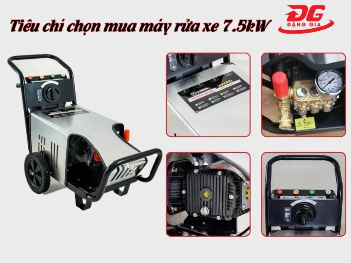 chọn mua máy rửa xe 7.5kW