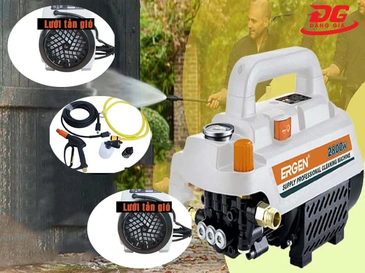 Máy rửa xe Ergen: Nhỏ gọn, Tiện lợi, Dễ cất trữ, Tiết kiệm