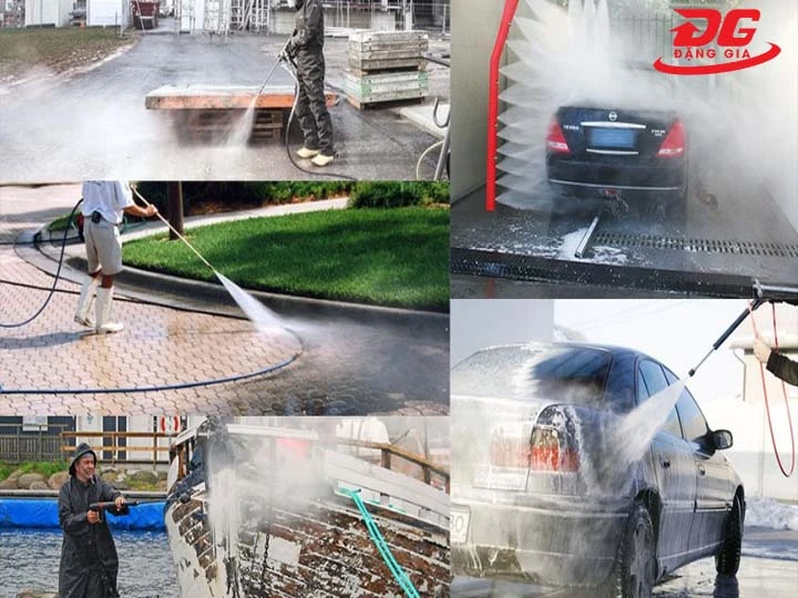 ứng dụng máy rửa xe cao áp 1 pha