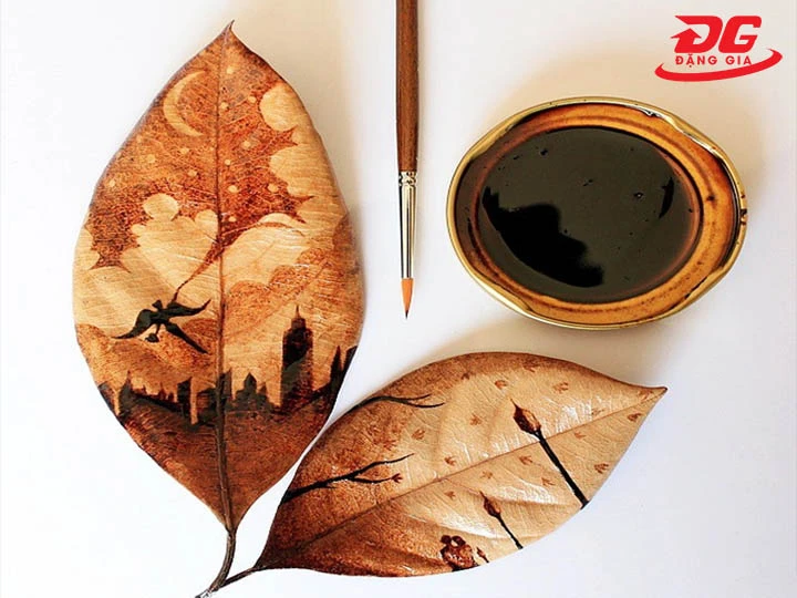 Tạo tranh vẽ trên giày bằng cà phê