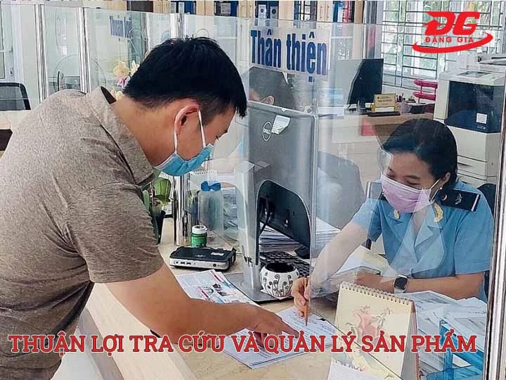 thuận lợi cho tra cứu và quản lý sản phẩm