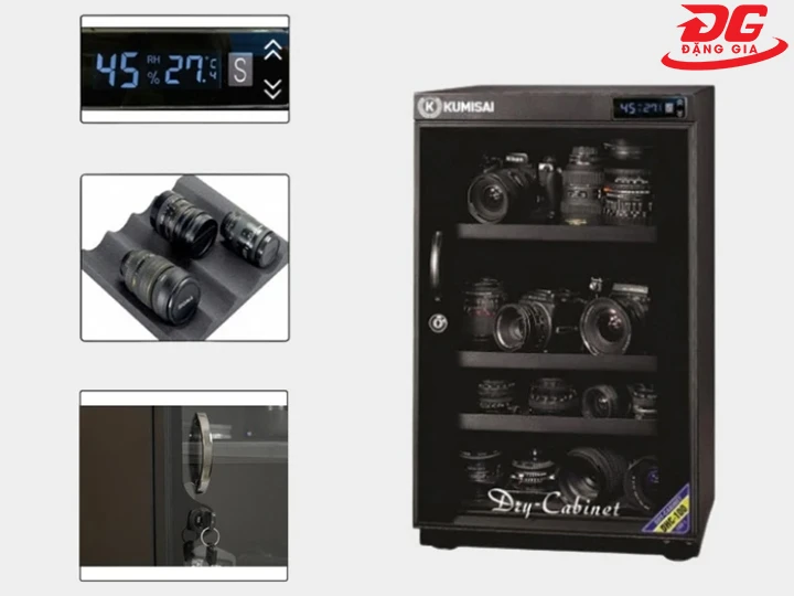 Tủ chống ẩm chính hãng 100L Kumisai DHC 100