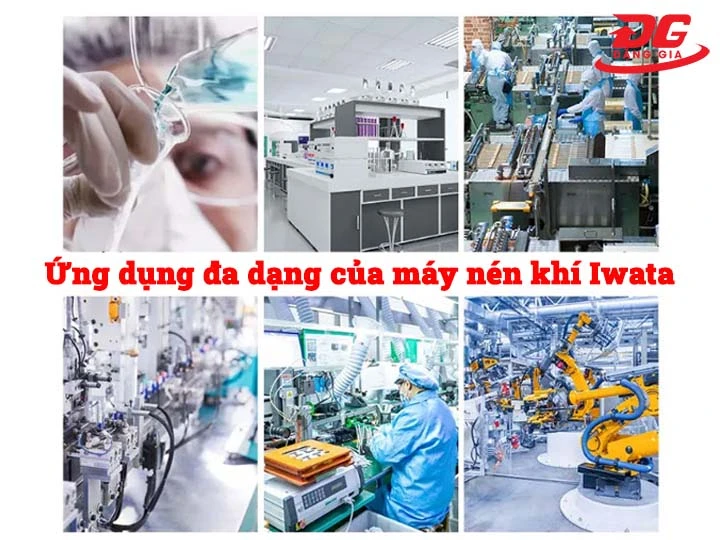 Ứng dụng đa dạng của máy nén khí Iwata 