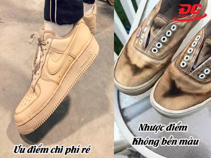 ưu nhược điểm nhuộm giày bằng cà phê