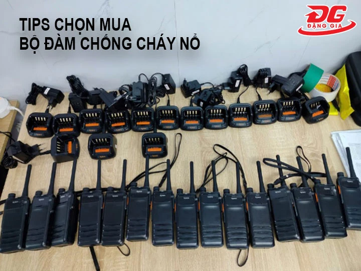 tips chọn bộ đàm chống cháy nổ