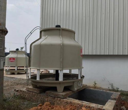 Triển khai lắp đặt tháp giải nhiệt Kumisai KMS 50RT cho nhà máy thép Phú Hưng