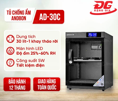 Tủ chống ẩm Andbon AD-30C (30 lít) 2