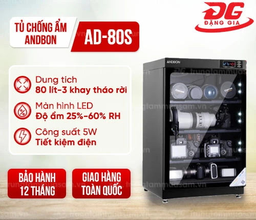 Tủ chống ẩm Andbon AD-80S (80 lít) 2