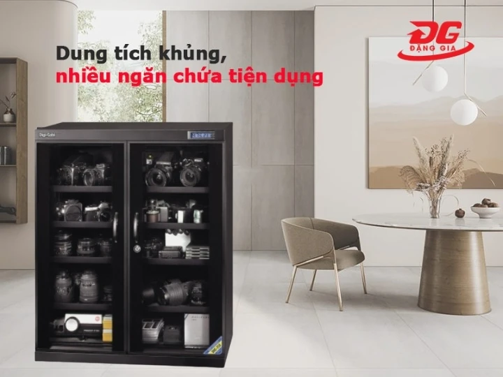 Tủ chống ẩm Dry-Cabi DHC-350 (350 lít) nhiều ngăn chứa tiện dụng