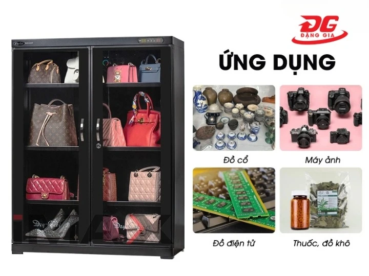 Tủ chống ẩm Dry-Cabi DHC-350 (350 lít) ứng dụng cho nhiều lĩnh vực