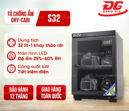 Tủ chống ẩm Dry-Cabi S32 (32 lít) 2