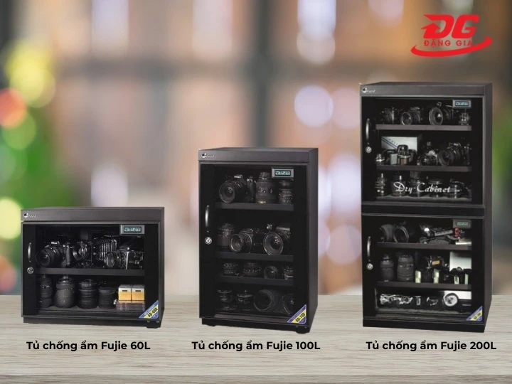 các dung tích tủ chống ẩm Fujie