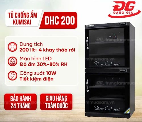Tủ chống ẩm Kumisai DHC 200 (200 lít) 2